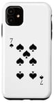 iPhone 11 Seven (7) of Spades Poker Card Playing Card Case