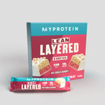 Lean Layered Protein Bar - 6 x 40g - White Chocolate and Raspberry