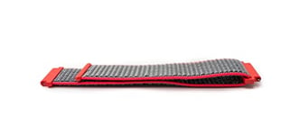 SYSTEM-S Bracelet 22 mm en nylon pour montre connectée Huawei Watch Rose fluo, Rose fluo gris, Eine Grösse