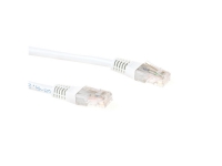 ACT White 5.0 meter LSZH U/UTP CAT6 patch cable with RJ45 connectors