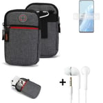 Holster + earphones for Oppo Reno8 Lite 5G Belt Pouch