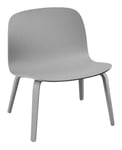 Visu Lounge Chair Wood Shell - Grey