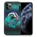 Apple Nimmy Monster iPhone 11 Pro Embroidered Cover - Green Grön