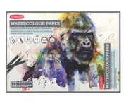 Blok akvarelfarver A4 tværformat, Derwent 2301970, 4stk