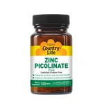 Zinc Picolinate 25 mg 100 Tabs By Country Life