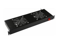 Lanview By Logon - Fläktmodulstermostat Kuggstång - Analog - Med Termostat - Takmonterbar - Svart
