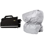 Topeak MTX DXP Trunk Bag, Black & Trunkbag Rain Cover for MTX, EXP or DXP bags