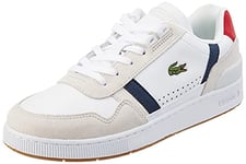 Lacoste Men's 40SFA0043 Sneakers, Wht/NVY/Red, 3 UK