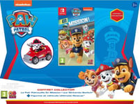 Pack La Pat' Patrouille en Mission ! Nintendo Switch + Figurine et Mini Fire Cart Marshall La Pat' Patrouille Ultimate Rescue Rouge