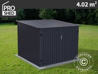 Cykelförvaring 2,03x1,98x1,57m, 4,02m², ProShed®, Antracit