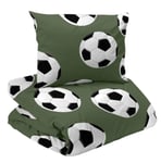 Fotboll Grön Barn Bäddset Enkeltäcke Barn 150x210 Redlunds