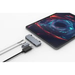 HyperDrive 4-in-1 USB-C Hub (iPad Pro) - Sølv