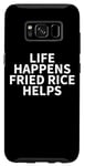 Coque pour Galaxy S8 Vêtements de riz frit - Design amusant pour les amateurs de riz