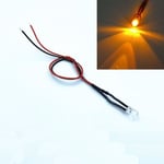 10 st Förtrådade LED-lampor Emitterande Dioder ORANGE 5MM 5MM orange 5mm-5mm