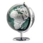 DSHUJC World Globe With a Metal Base Metallic Paint Educational Geographic Modern Desktop Metallic World Map Learning Education for Desk Decor Children 20cm