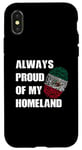 iPhone X/XS Always proud of my Homeland Mexico flag fingerprint Case