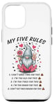 iPhone 12/12 Pro 5 rules of a funny gnome Case