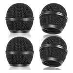 4PCS Mic Grille Replacement, Mesh Microphone Grill Head for SM58 Wireless Mofr