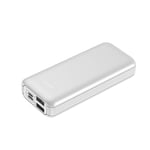Portable Charger Mobile Power Supply 10000Mah C-Type Dual Input Power Supply, Mini Mobile Power Supply for An External Battery Pack of Smartphones,White