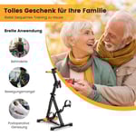 Pedaltränare för seniorer Fitnessapparat för hand 43-53 x 45 x 87-100 cm svart + orange