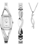 SEKONDA Sekonda Ladies Silver Bracelet Watch Set female