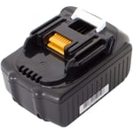 VHBW vhbw Batterie compatible avec Makita HP457D, HP457DWE, HP457DWEX2, HP458DRFX, HP458DZ outil électrique (1500 mAh, Li-ion, 18 V)