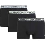 Nike Kalsonger 3-pack - Svart/Blå/Neon/Grå, storlek X-Small