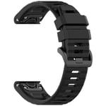 FIXER Sangle i silikon för Garmin QuickFit 26mm svart