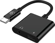 Adapt USB-C vers audio Jack 3.5 + charge USB-C 60W