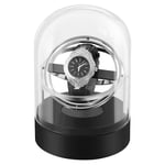 Automatisk klockuppdragare för automatiska klockor Box Automatisk uppdragare Förvaringsdisplay Case Box Silver (Utan klocka)-Perfet 0 0