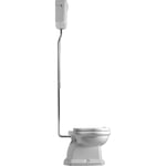 Lavabo Retro High toalett, vit/krom