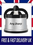 AnySharp Knife Sharpener, Hands-Free Safety, PowerGrip Suction, Safely Sharpens