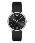 Emporio Armani Kappa Mens Black Watch AR11013 Leather (archived) - One Size