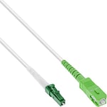 InLine 88440 câble de Fibre Optique 40 m LC/APC SC/APC OS2 Blanc
