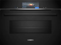 Siemens CM778GNB1B Built In Combi Microwave - Black