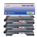 3 Toners compatibles avec Brother TN2220, TN2010 pour Brother Fax 2840, Fax 2845, Fax 2940 - 2600 pages - T3AZUR