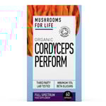 Mushrooms For Life Organic Cordyceps Perform - 60 Capsules