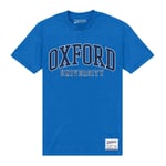 Official Oxford University Royal Blue T-Shirt Short Sleeve Crew Neck Tee Top