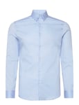 Mango Super Slim-Fit Poplin Suit Shirt Blå