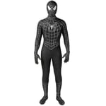 Svart/röd Tobey Maguire Spiderman-dräkt - Perfekt för Cosplay & Halloween (vuxna/barn) black