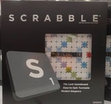 Scrabble Deluxe BRANDCROSS WORD GAME Turntable Board Game New