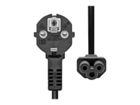 Proxtend - Strömkabel - Typ F (Hane) Vinklad Till Iec 60320 C5 Rak - 250 V - 16 A - 7 M - Svart - Ryssland, Europa