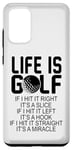 Galaxy S20+ Life Is Golf If I Hit It Straight It's A Miracle - Golfing Case