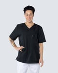Almedahls Svart V-blus Unisex Tencel XS
