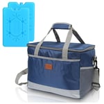 Swanew - 33L sac isotherme sac pique-nique sac déjeuner sac thermos sac isotherme pliable sac isotherme corbeille isotherme pour transport