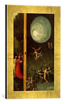 Kunst für Alle 'Encadré Image de Hieronymus Bosch La Montée dans Le Paradis, célestes Impression d'art dans Le Cadre de Haute qualité Photos Fait Main, 30 x 40 cm, Or Raya