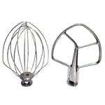 Kitchenaid Burnished Beater & Whisk For  Professional 5QT Bowl Lift Stand Mixers