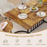 180 cm matbord för 6-8 personer rektangulärt köksbord i trä