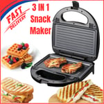 non stick snack maker domestic king grill toaster waffle sandwich maker 3 in 1