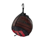Wilson, Basketball, Sac pour Ballon de Basketball, pour 1 ballon, WTB201910, Mixte Adulte, Noir, Taille Unique